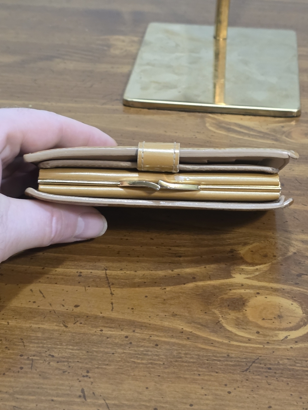 Louis Vuitton Vernis Patent Wallet in Honey Tan With C.O.A. - Picture 4 of 16